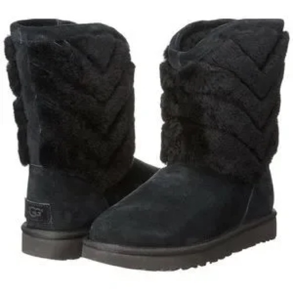 UGG TANIA BOOTS - BLACK SUZE 9 (BRAND NEW) - Picture 1 of 7